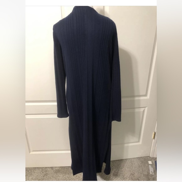Umgee Long Navy Cardigan Sweater  Small like new - Picture 2 of 8